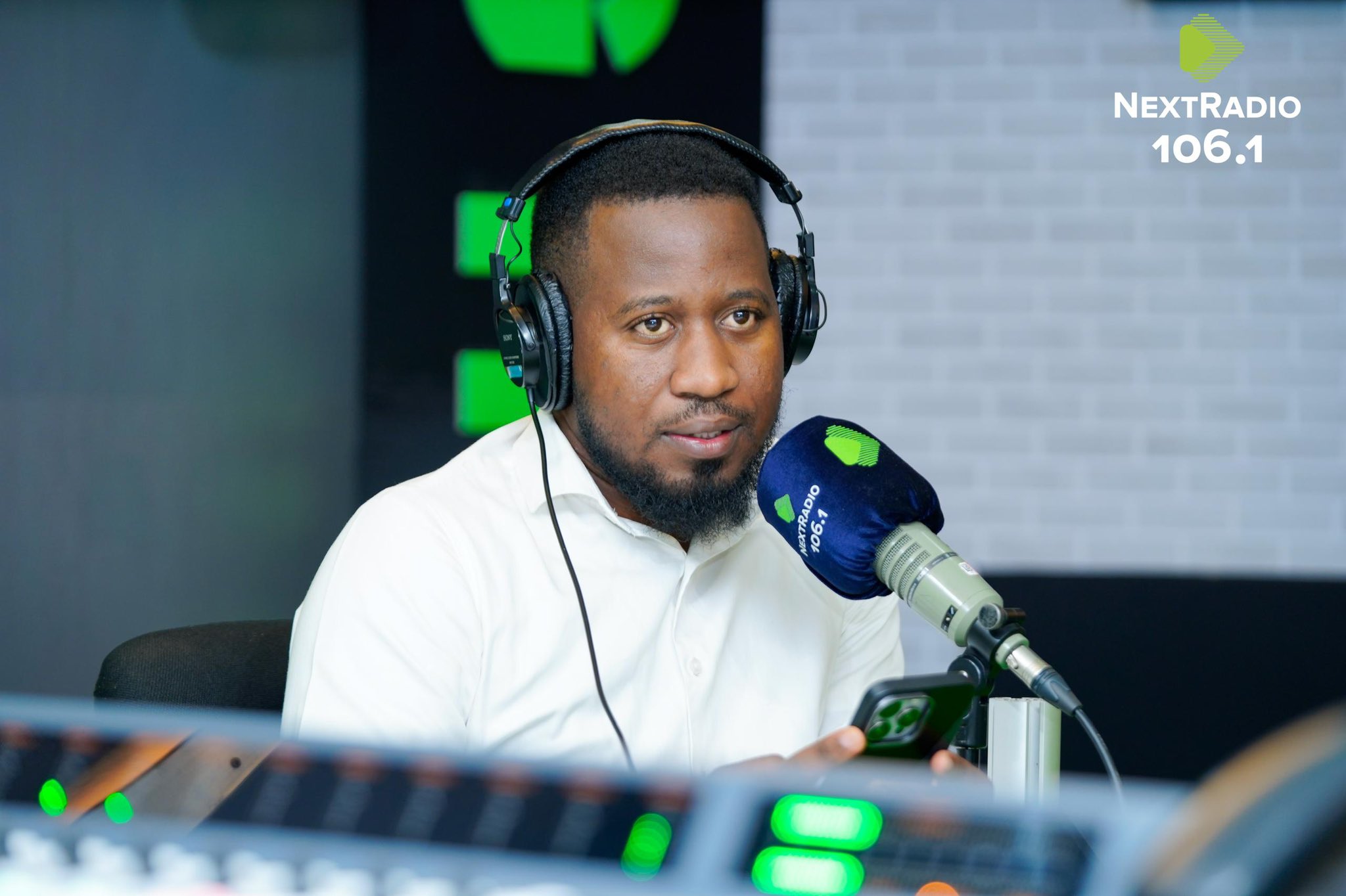 Uncle Mark at nxt radio studio 